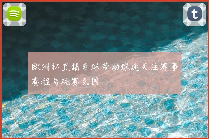 欧洲杯直播看球带动球迷关注赛事赛程与观赛氛围